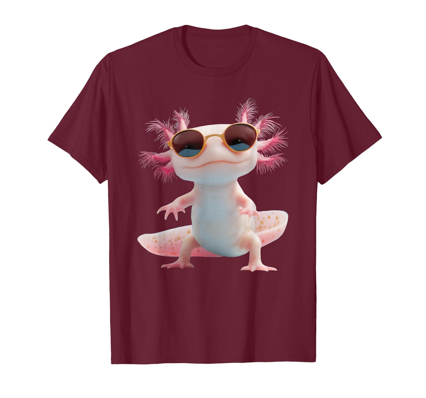 Axolotl Wearing Sunglasses Kawaii Funny Graphic T-Shirt