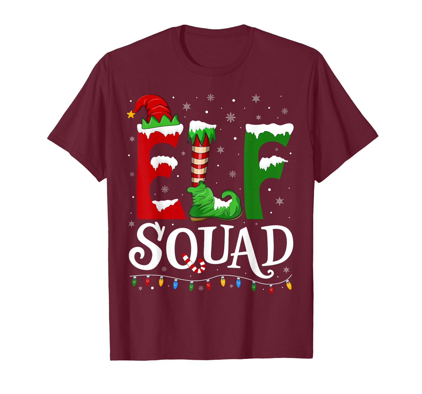 Elf Squad Funny Christmas Family Pajamas T-Shirt