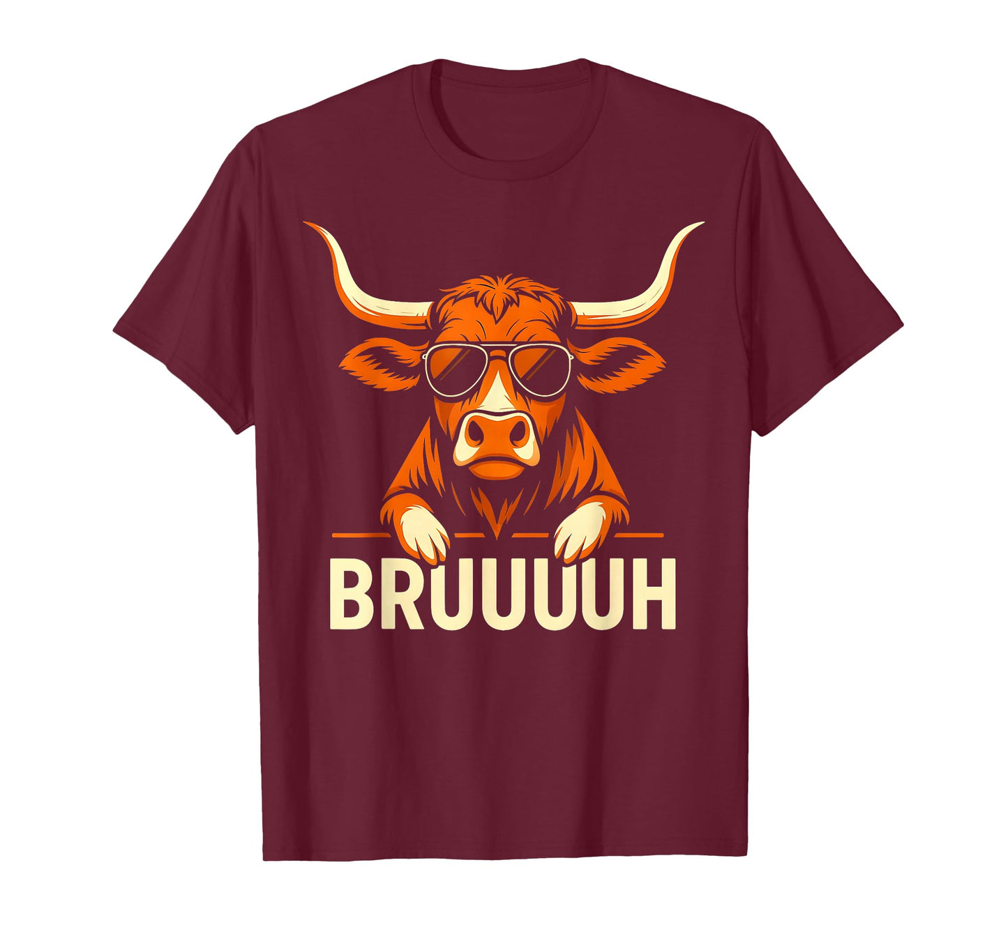 Vintage Retro Bruh Longhorn Meme Gift for Men Women Kid T-Shirt