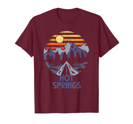 Hot Springs, North Carolina Blue Ridge Mountains Camping T-Shirt