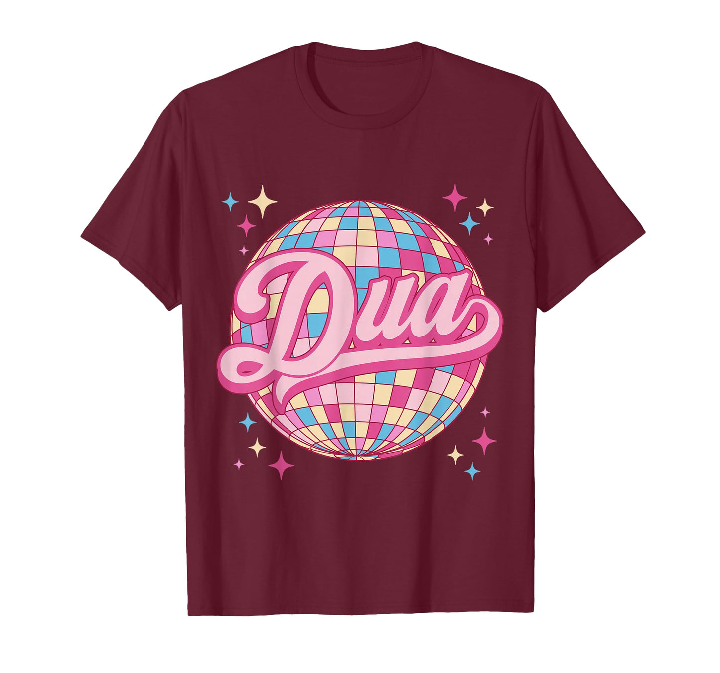 Retro Dua First Name Personalized Disco 80s T-Shirt