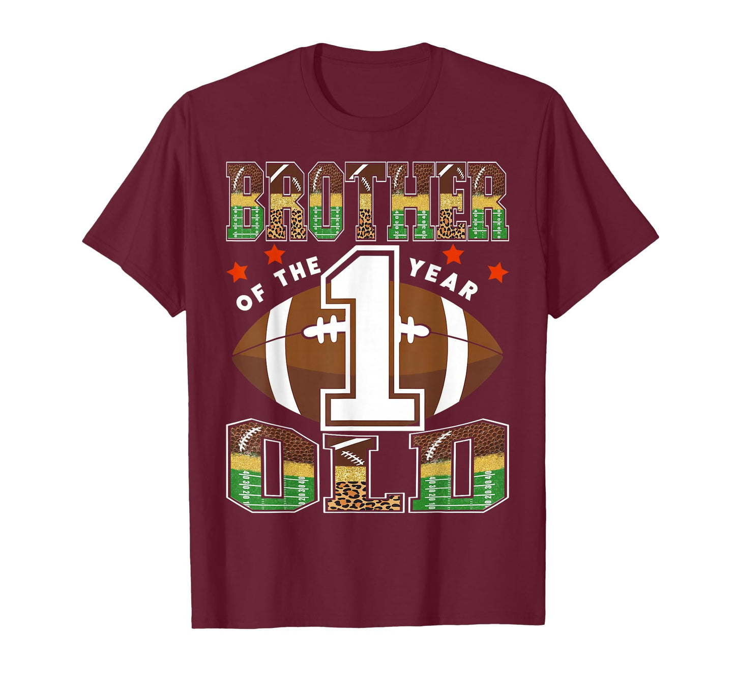Brother of The 1 Year Old Football First Birthday Kid T-Shirt