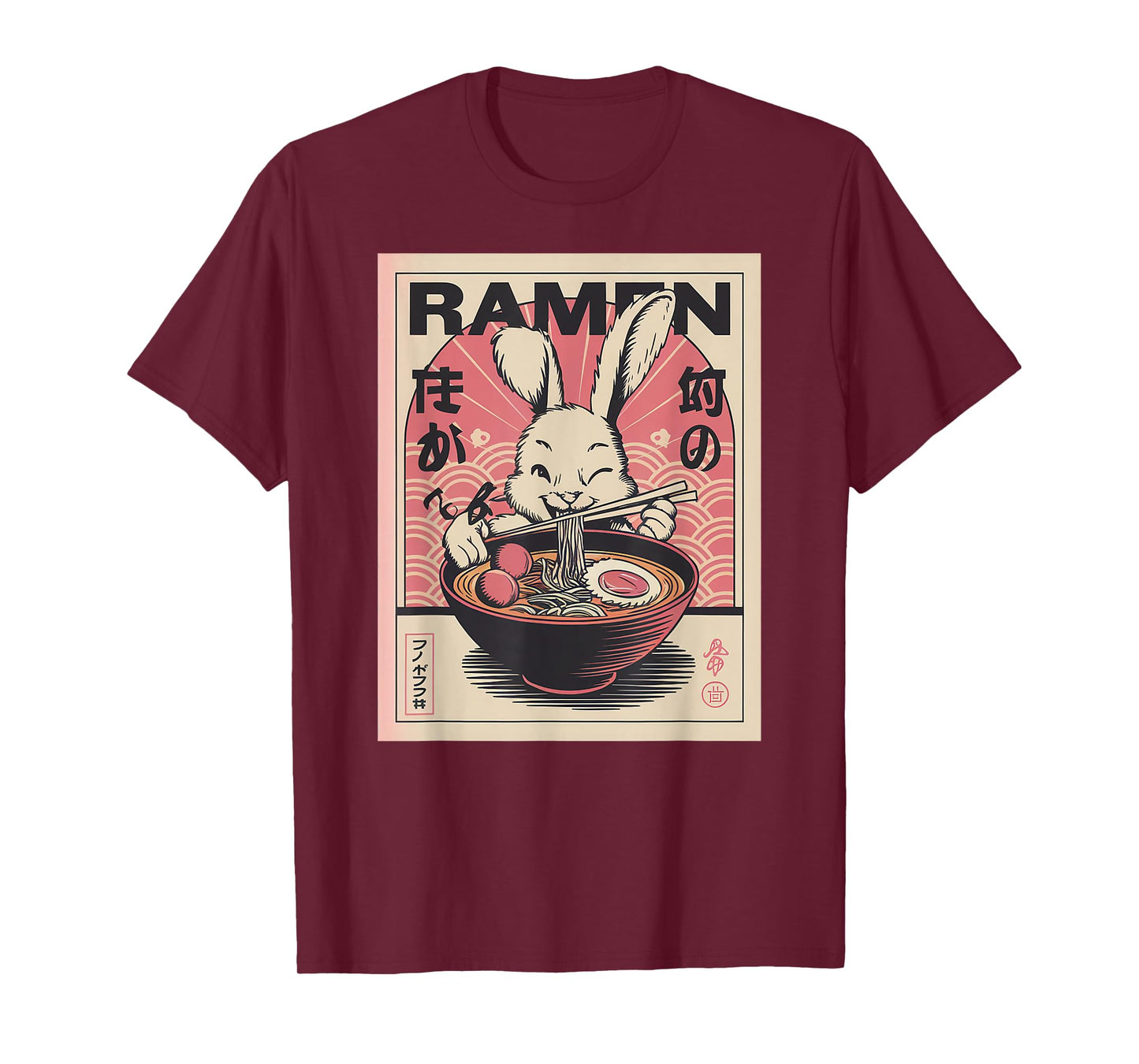 Anime Rabbit Manga Kawaii Otaku Neko Japanese Ramen Rabbit T-Shirt