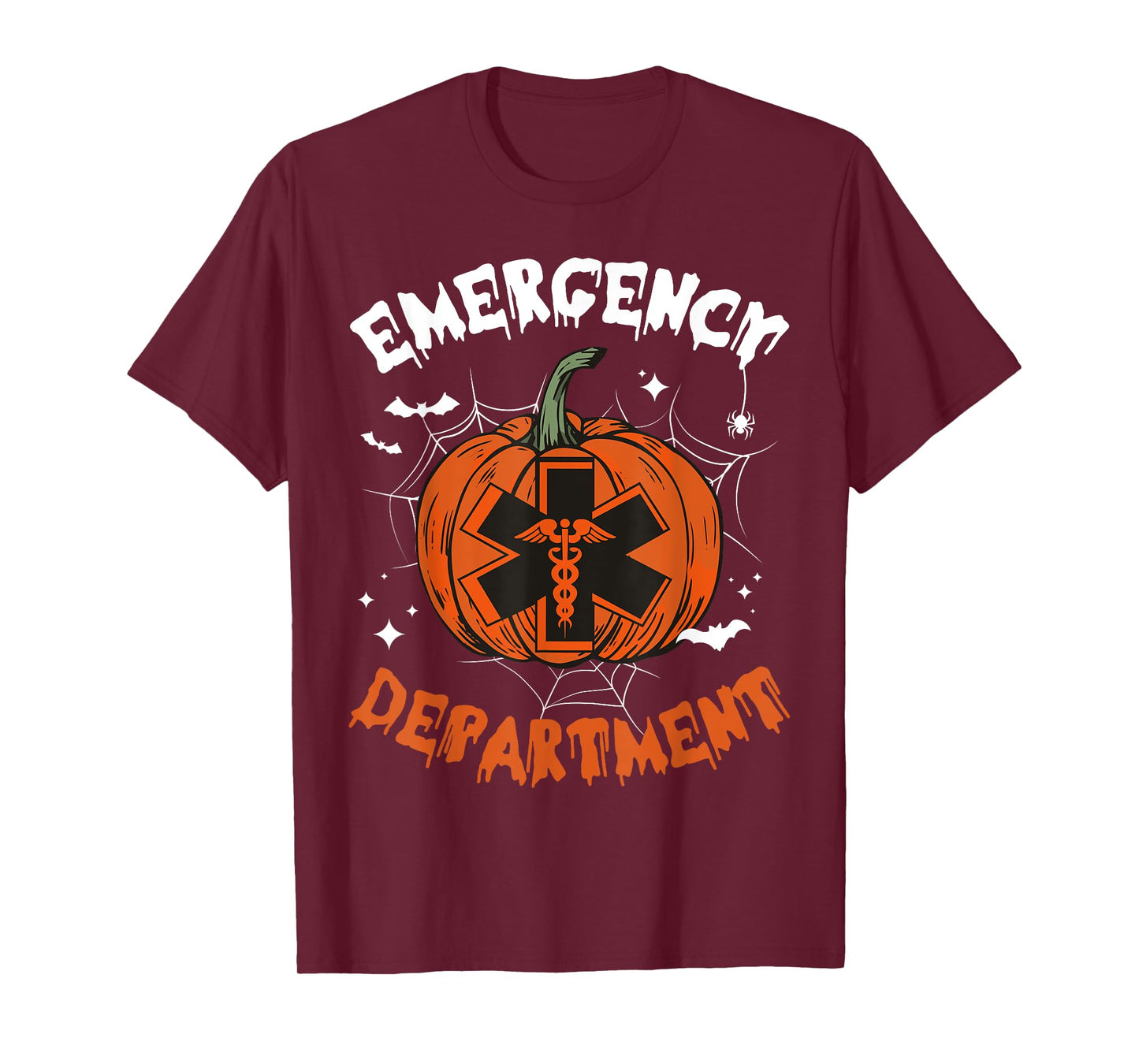 Cute Emergency Department Spooky Season Pumpkin Halloween T-Shirt