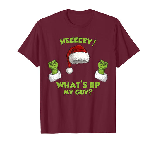 Funny What's Up My Guy Meme Xmas Christmas T-Shirt