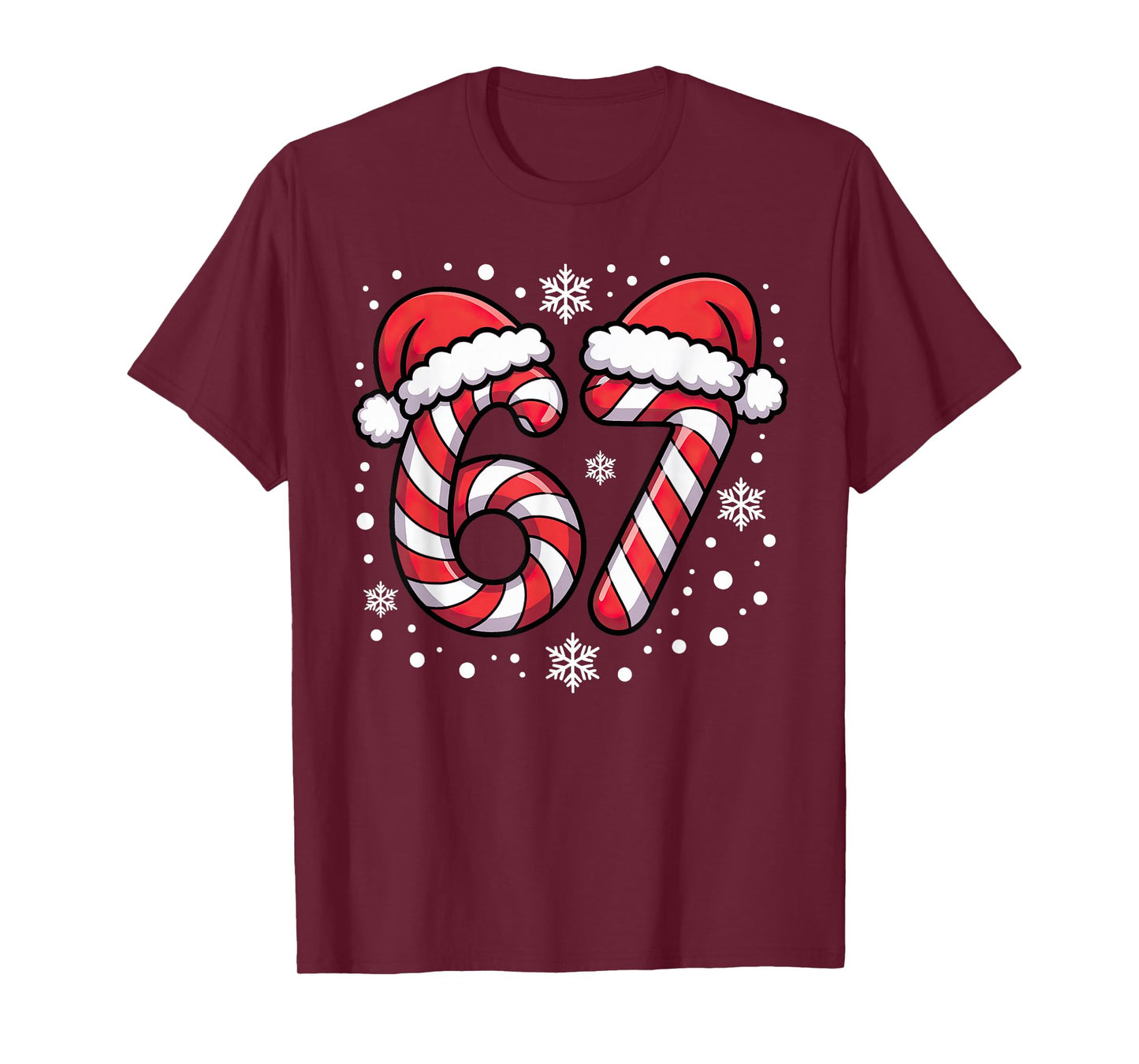 67 Candy Canes Santa T-Shirt