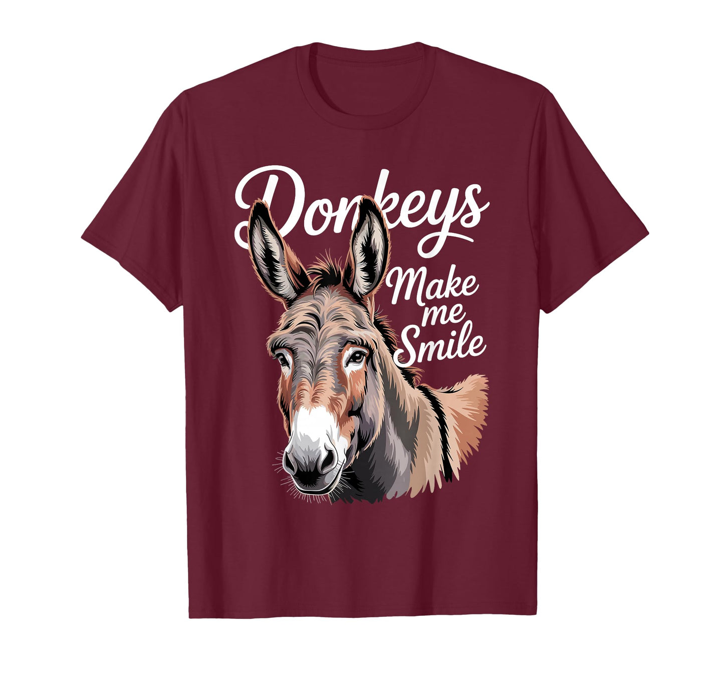 Cute Donkey Art for Men Women Kid Safari Animal Donkey Lover T-Shirt