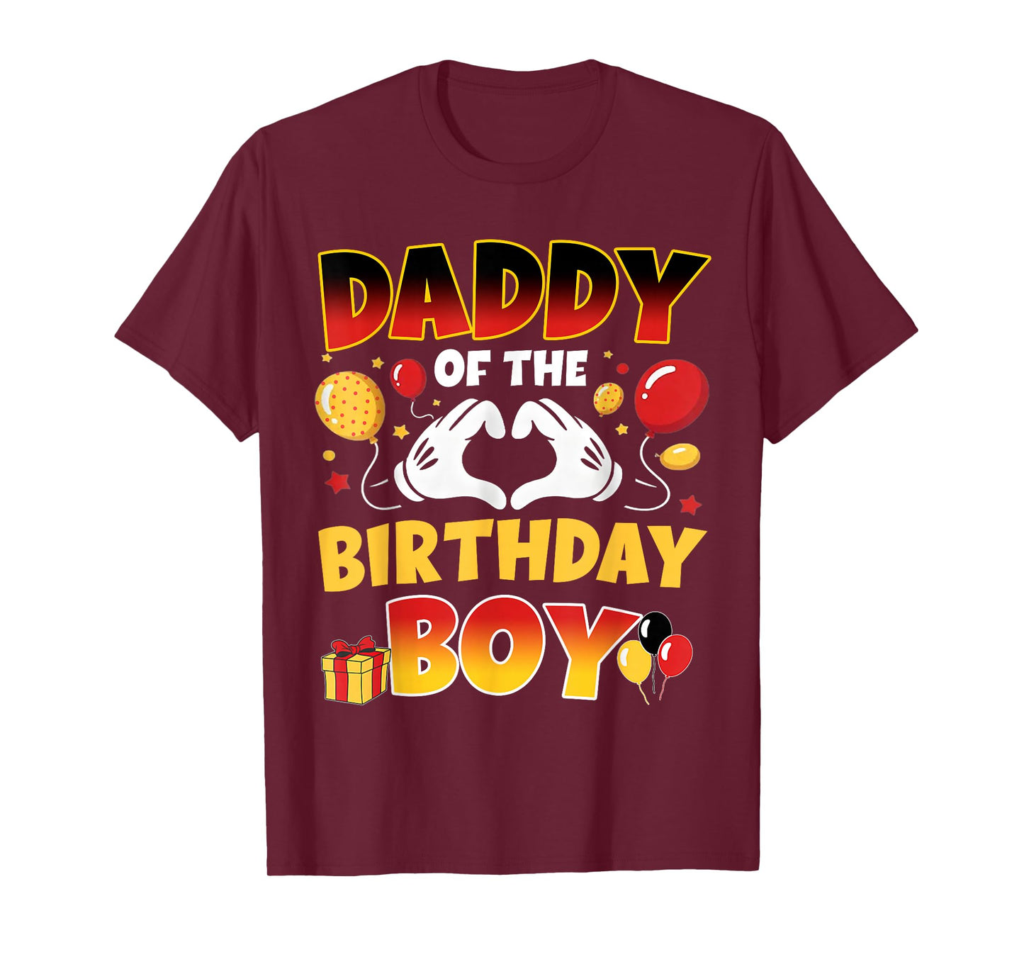 Daddy of The Birthday Boy Shirt Matching Dad Son Family Bday T-Shirt
