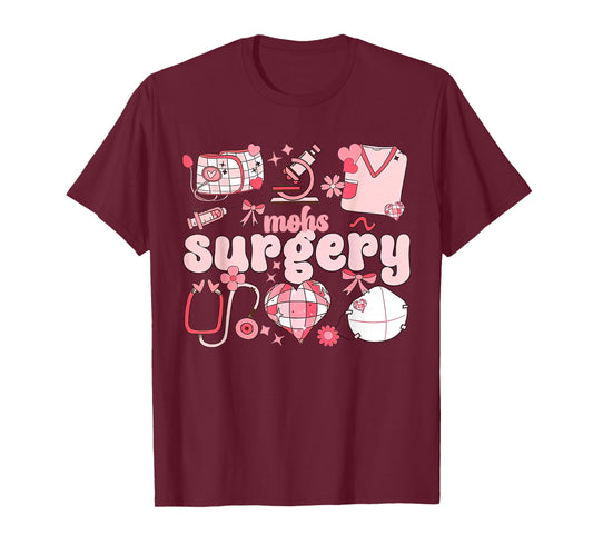 Dermatology Nurse Valentine Mohs Surgery Derm Squad Cosmetic T-Shirt