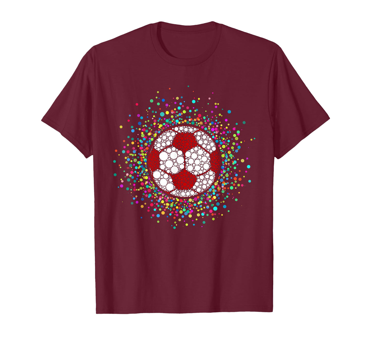 Funny Polka Dot Soccer Ball Lover Fan Happy Dot Day Boys T-Shirt