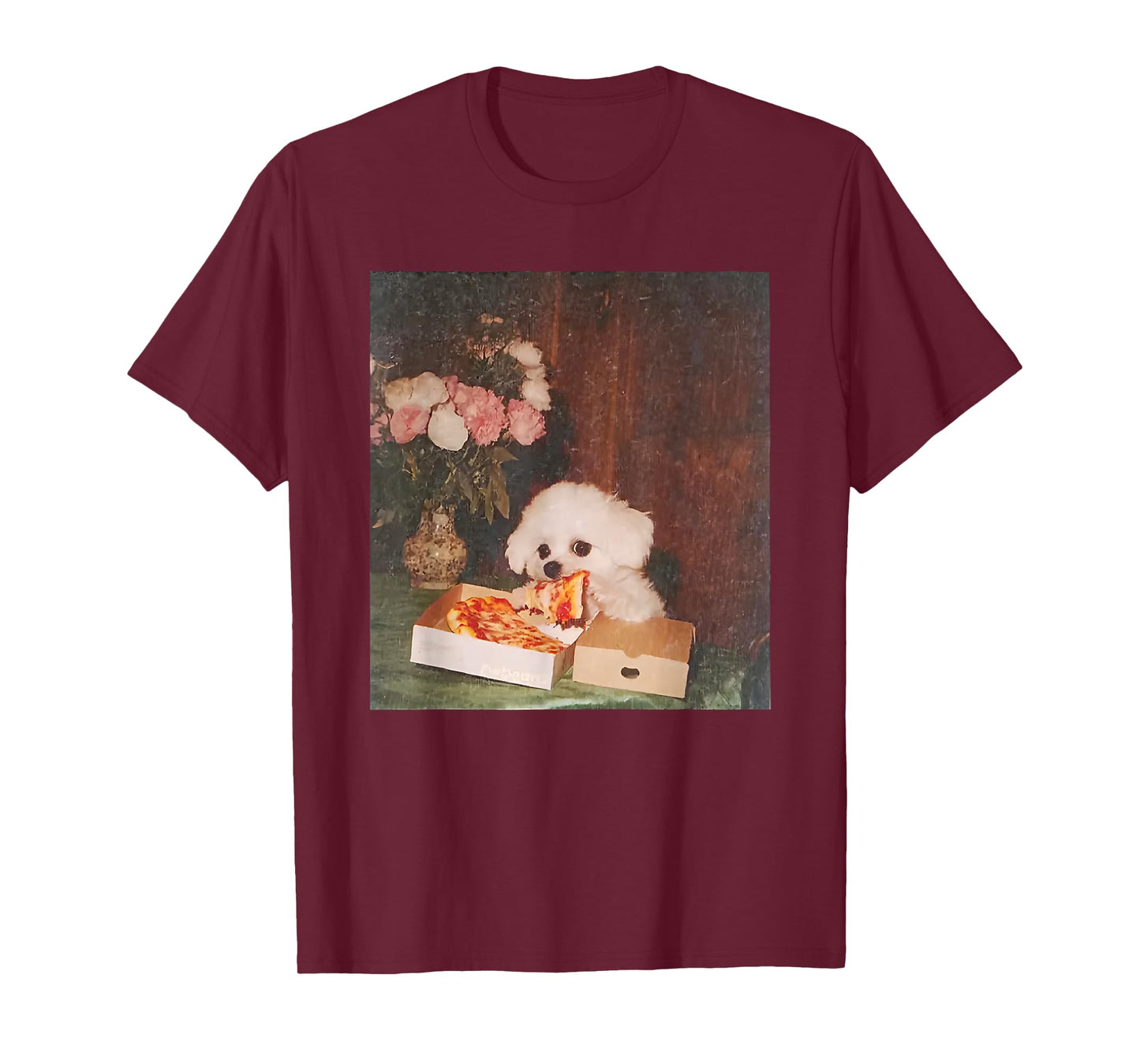 Dog Eating Pizza Funny Dog Meme T-Shirt