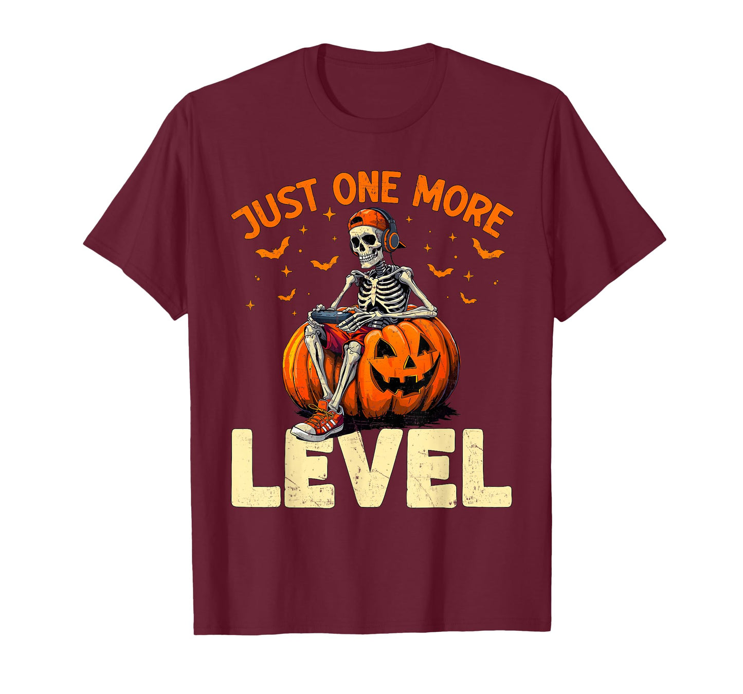 Funny Video Game Halloween Skeleton Gamer Costume Men Boys T-Shirt