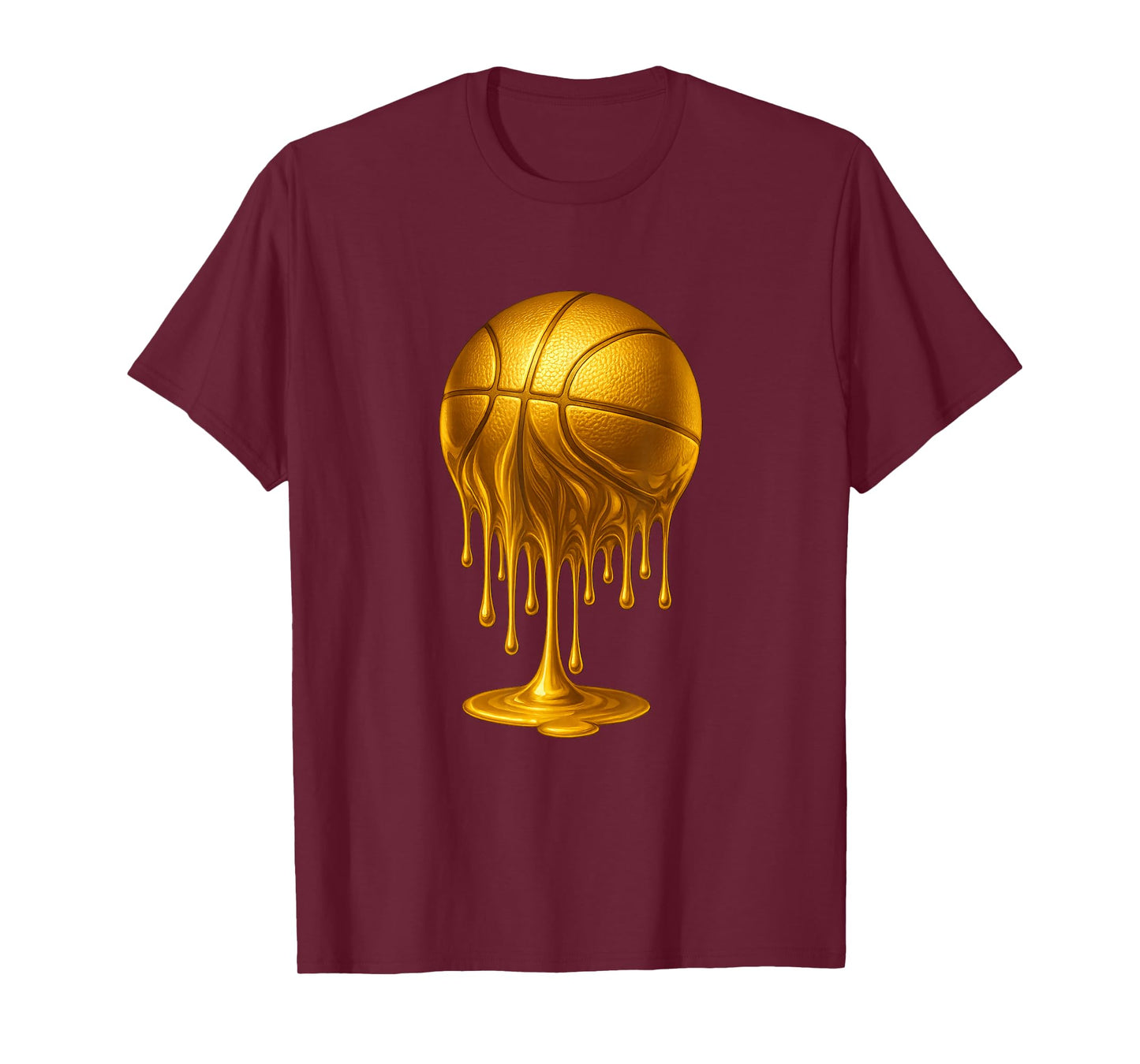 Dripping Gold Drip Basketball Game Day Player Coach Baller T-Shirt