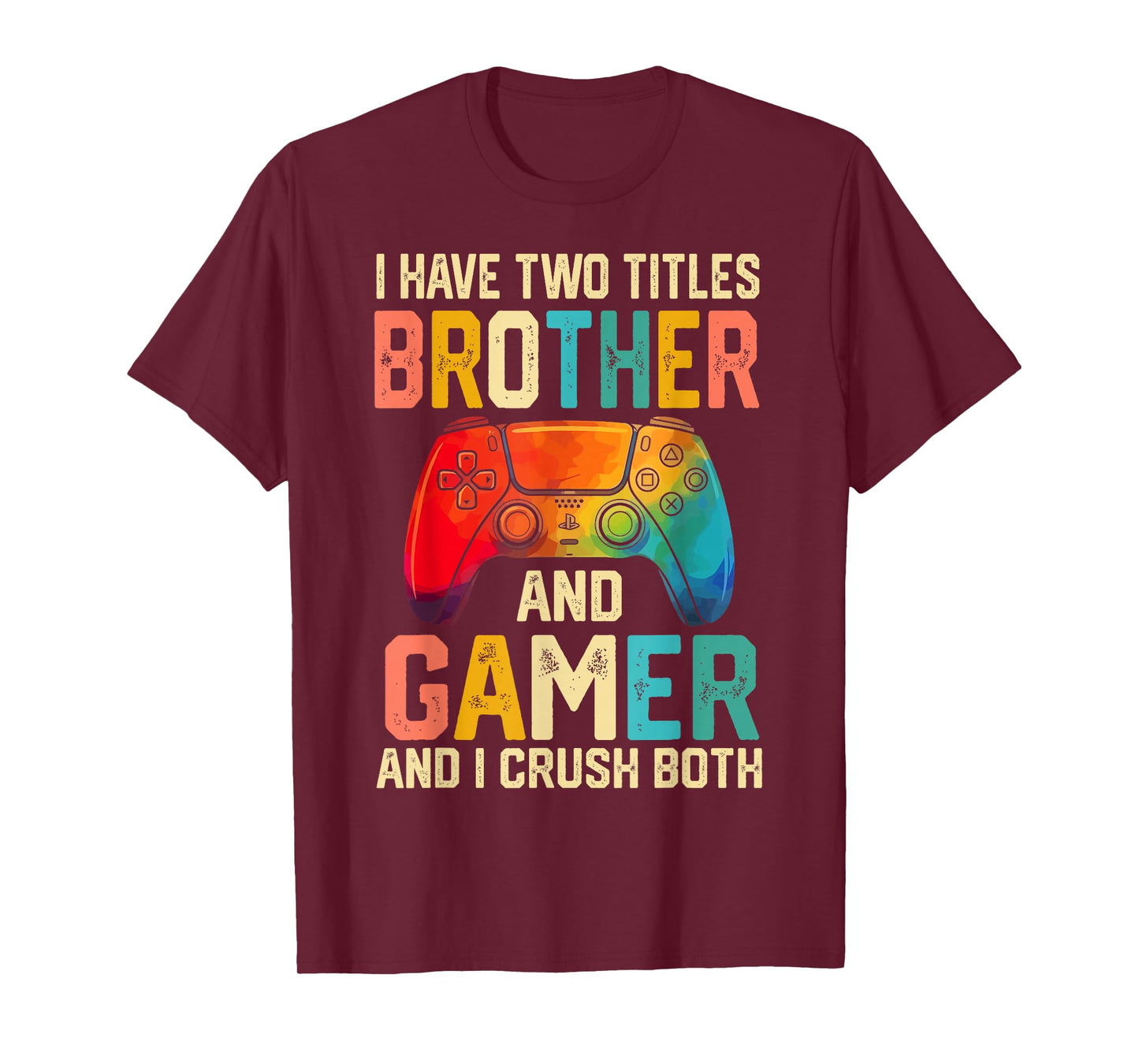 Funny Brother Gamer Graphic Tee Men Boys Teens Video Gaming T-Shirt