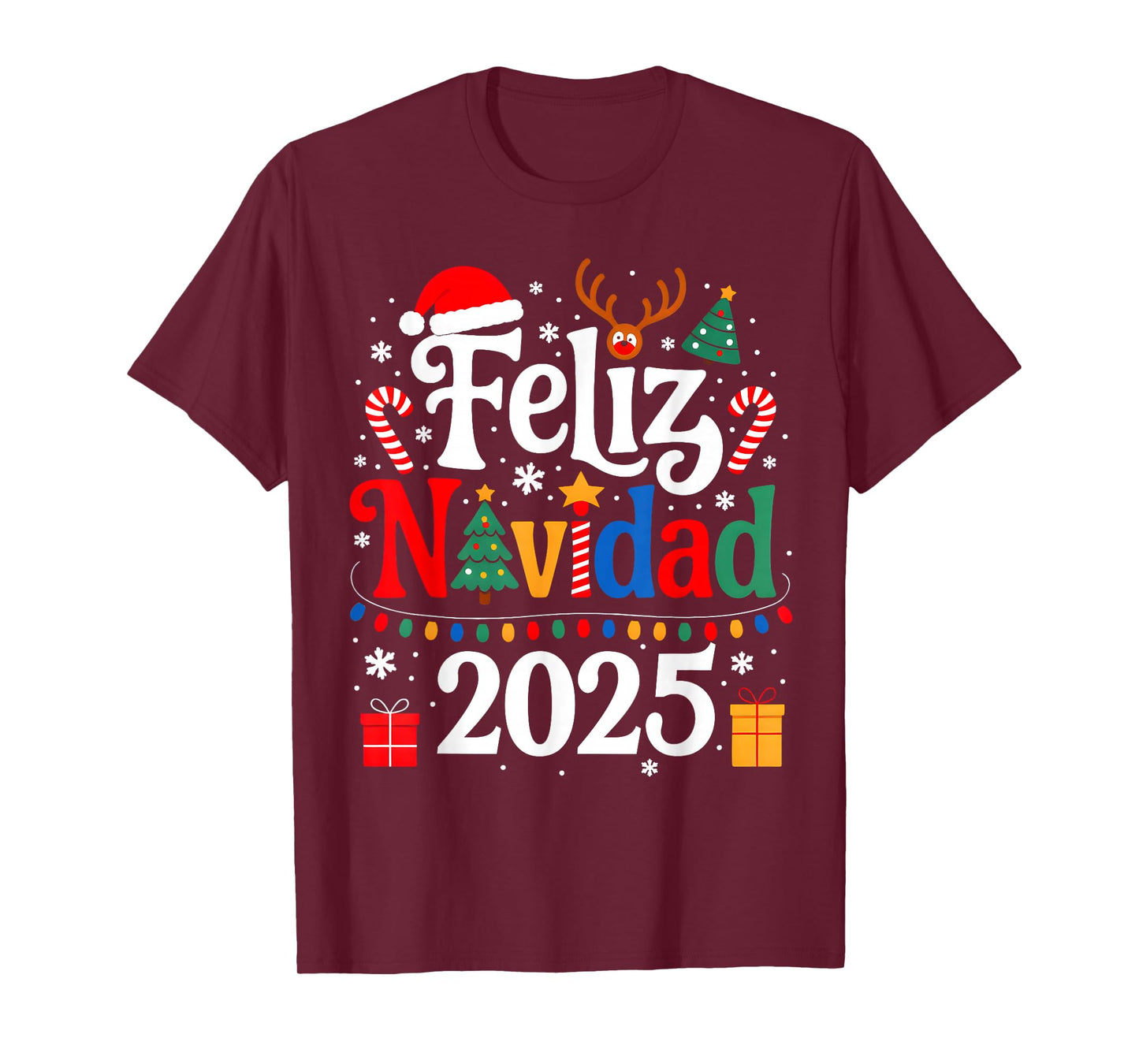 Feliz Navidad 2025 Matching Family Spanish Christmas Mexican T-Shirt