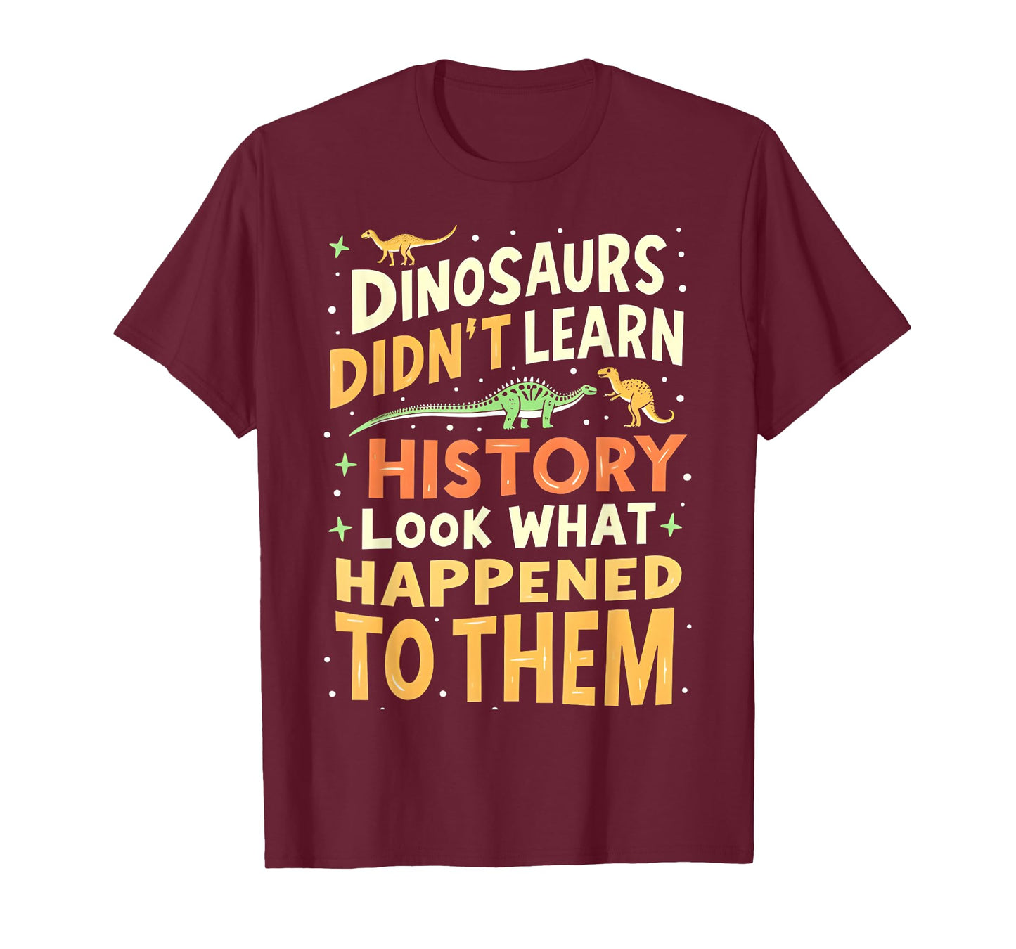 Back to School Funny Dinosaur Social Studies Teacher Student T-Shirt
