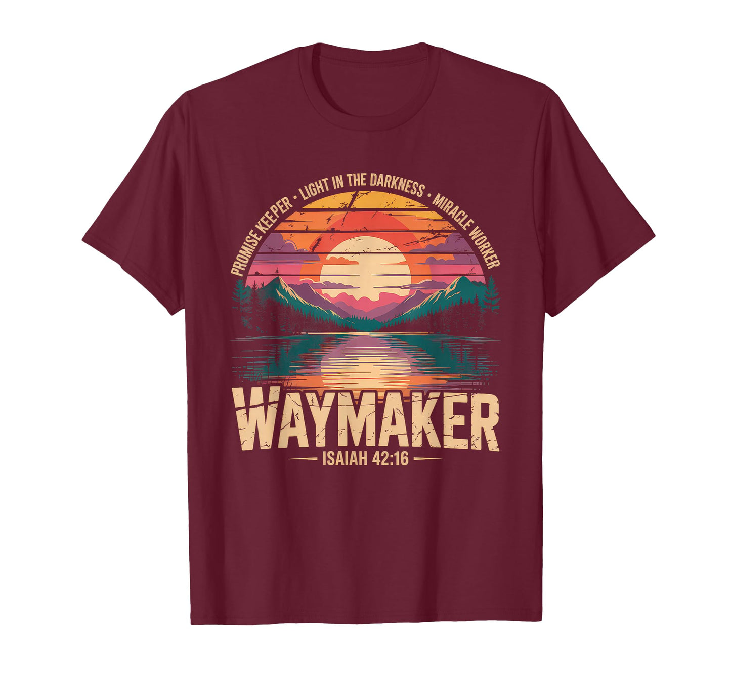 Waymaker Tshirt Promise Keeper Miracle Worker God Christian T-Shirt