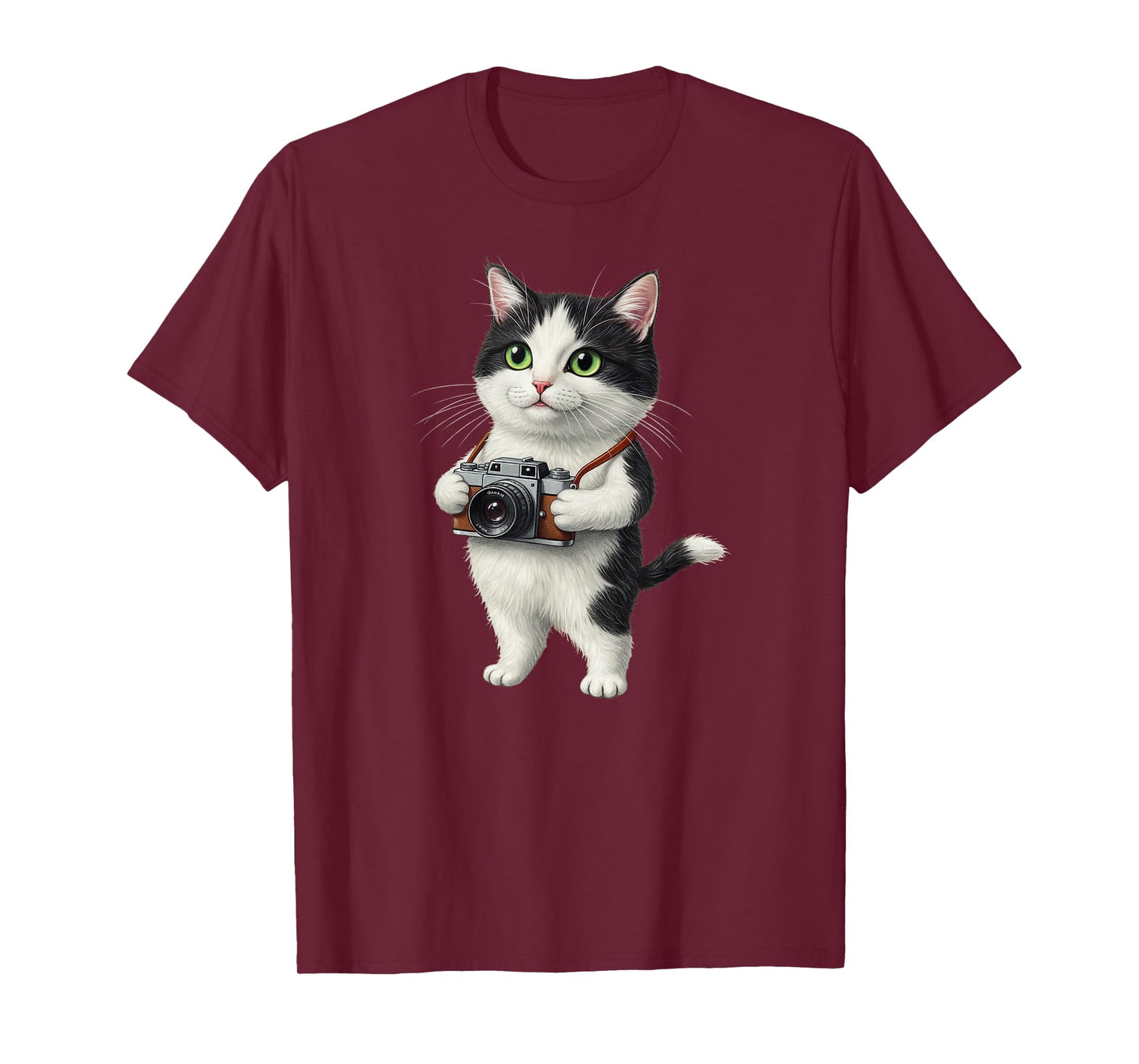 Cat Photographer Funny Cat with Camera Photography Kitten T-Shirt