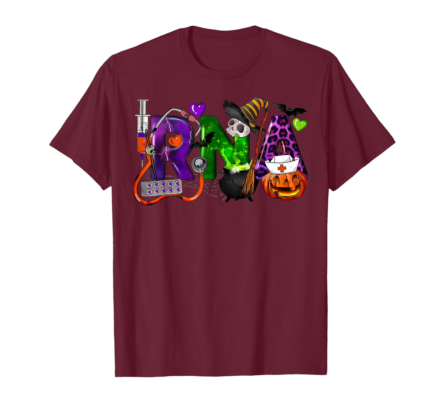 RNA Registered Nurse Assistant Witch Women Halloween Nurse T-Shirt