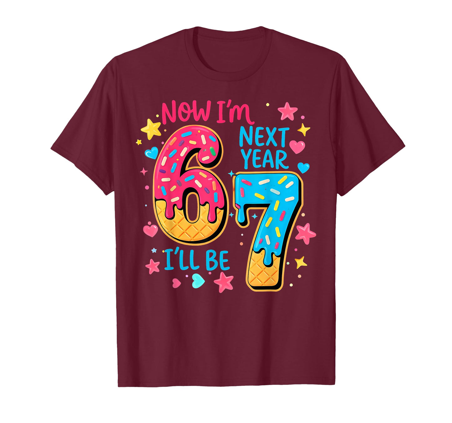 Now Im 6 Next Year I'll Be 7 Birthday Gift for Kid Boy Girl T-Shirt