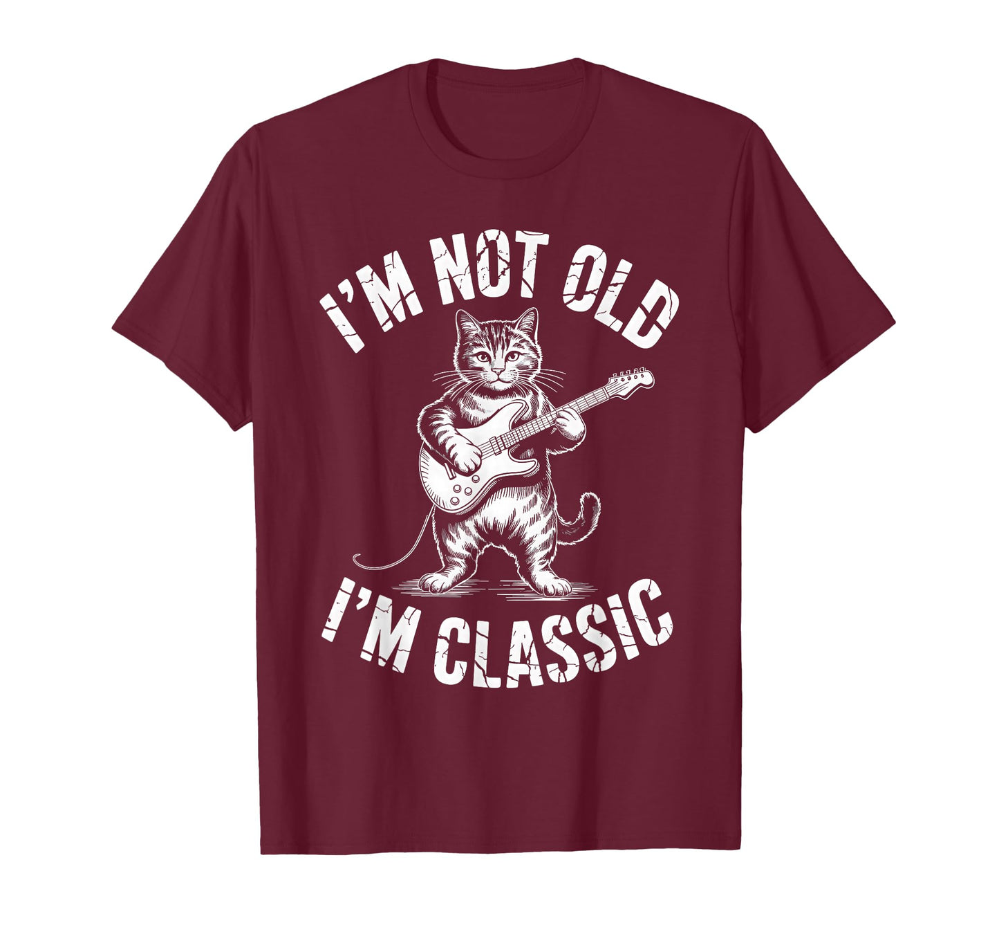 I’m Not Old I’m Classic Funny Cat Vintage Graphic Men Womens T-Shirt