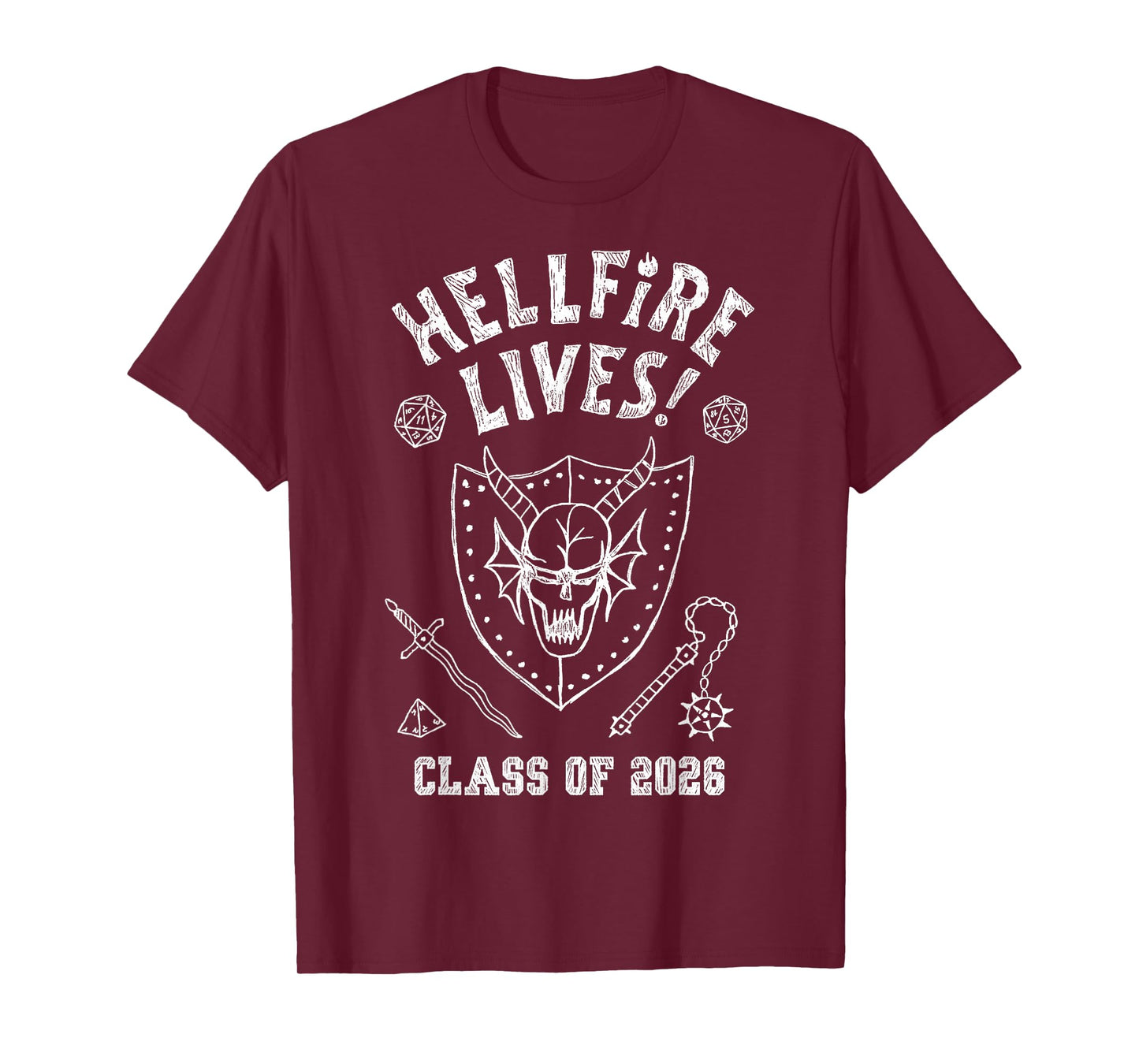 Stranger Things Hellfire Lives! Class of 2026 Graduation T-Shirt