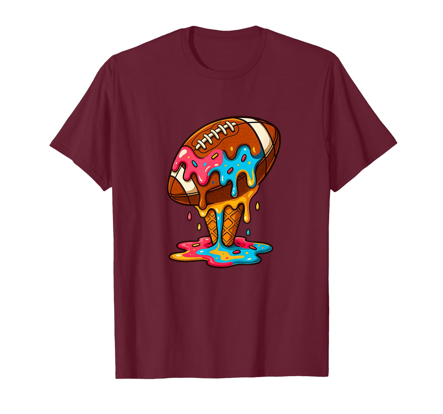 Mens Football Lovers for Lineman Sprinkles Game Day T-Shirt