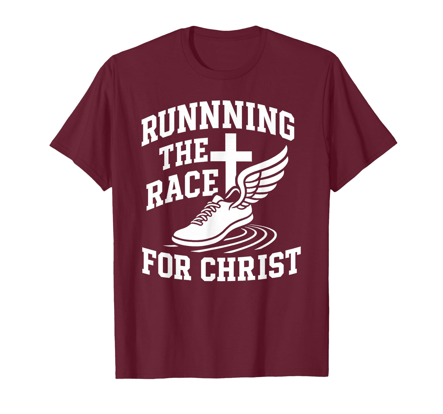 Running Race for Christ Collegiate Track T-Shirt