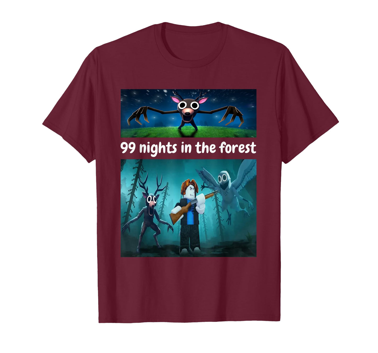 99 Nights in The Forest Birthday Costume for Boys Girls Teen T-Shirt