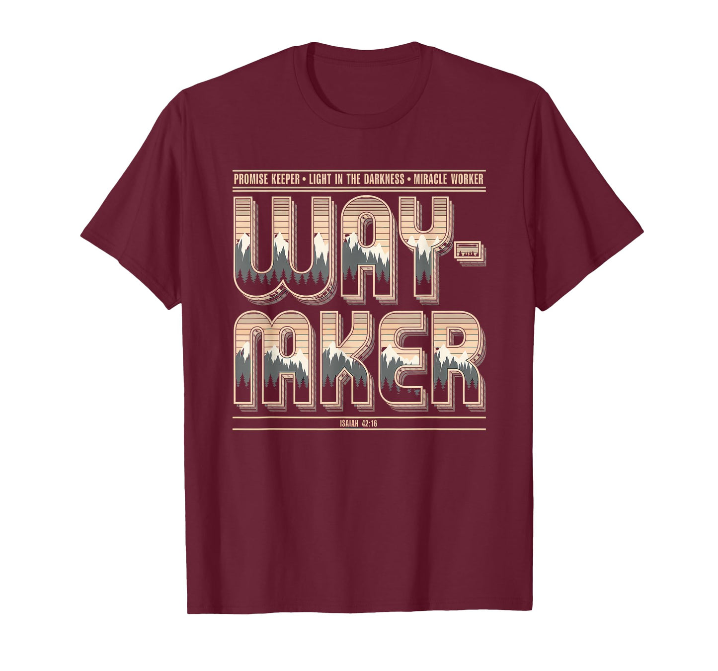 Waymaker Tshirt Promise Keeper Miracle Worker God Christian T-Shirt