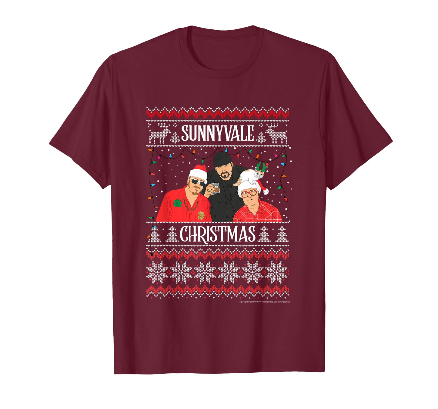 Trailer Park Boys Sunnyvale Christmas Ugly Sweater T-Shirt