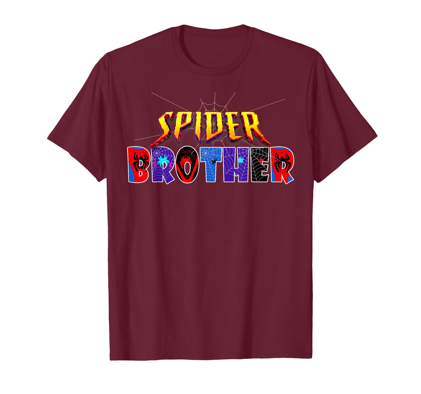 Spider Brother Shirt Birthday Family Funny Halloween Costume T-Shirt
