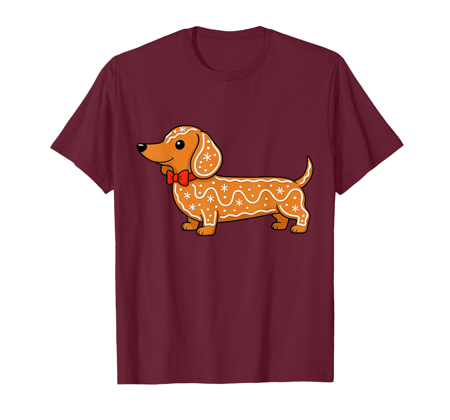 Gingerbread Dachshund Christmas Cute Weiner Dog Gifts T-Shirt