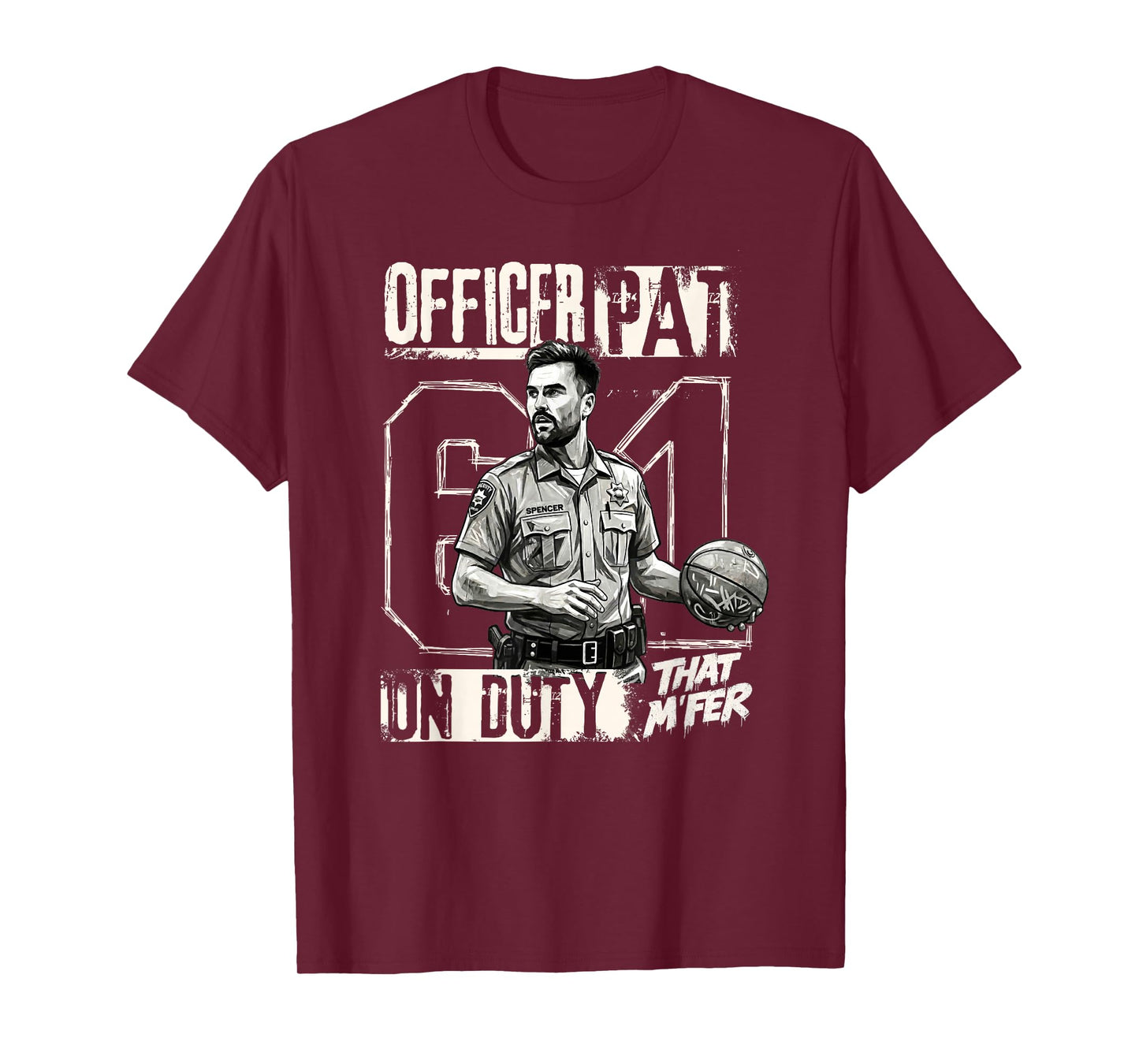 Warrior 61 Funny Spencer Officer Pat T-Shirt
