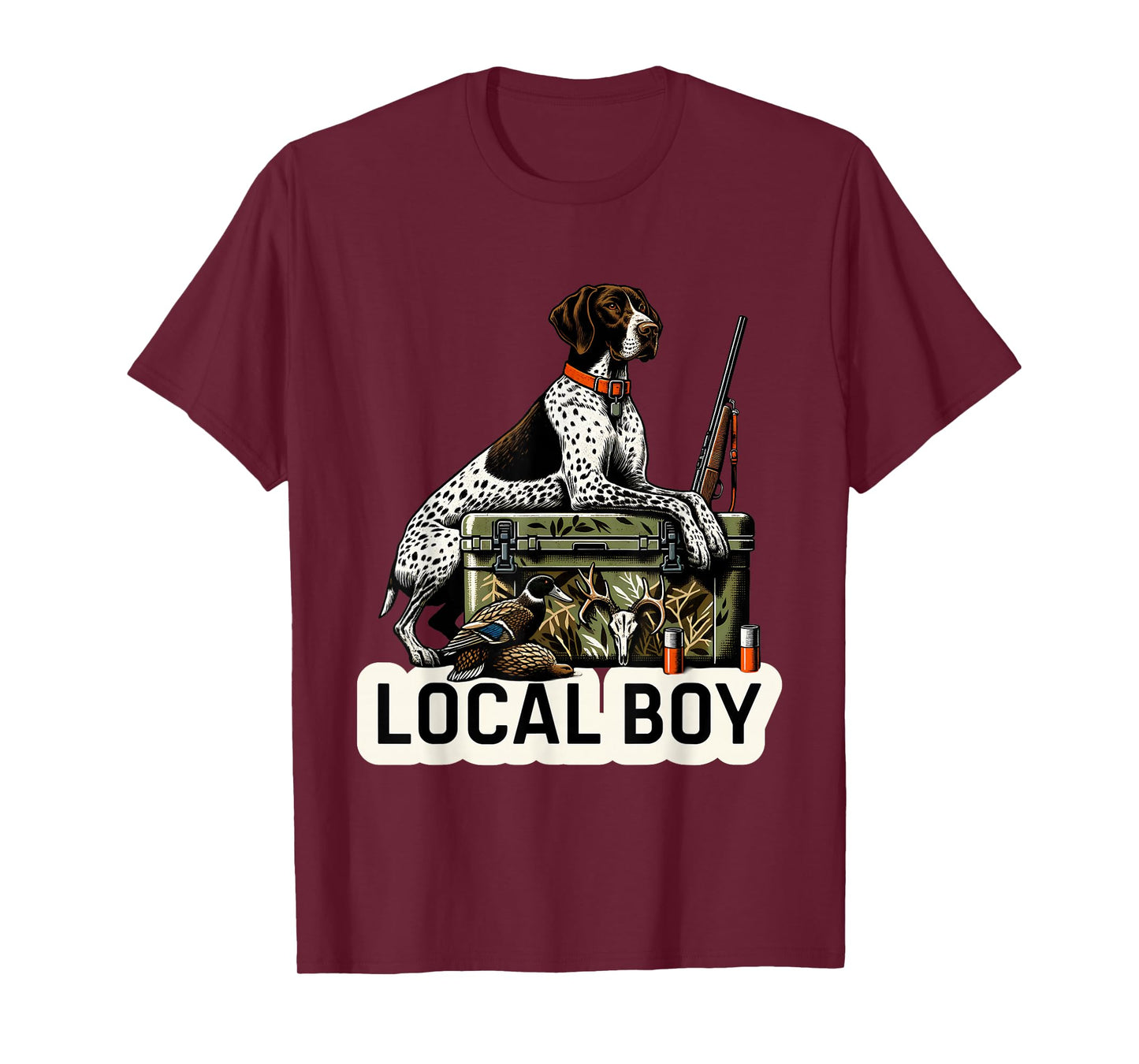 Local Boy German Shorthaired Pointer Dog Duck Hunting T-Shirt
