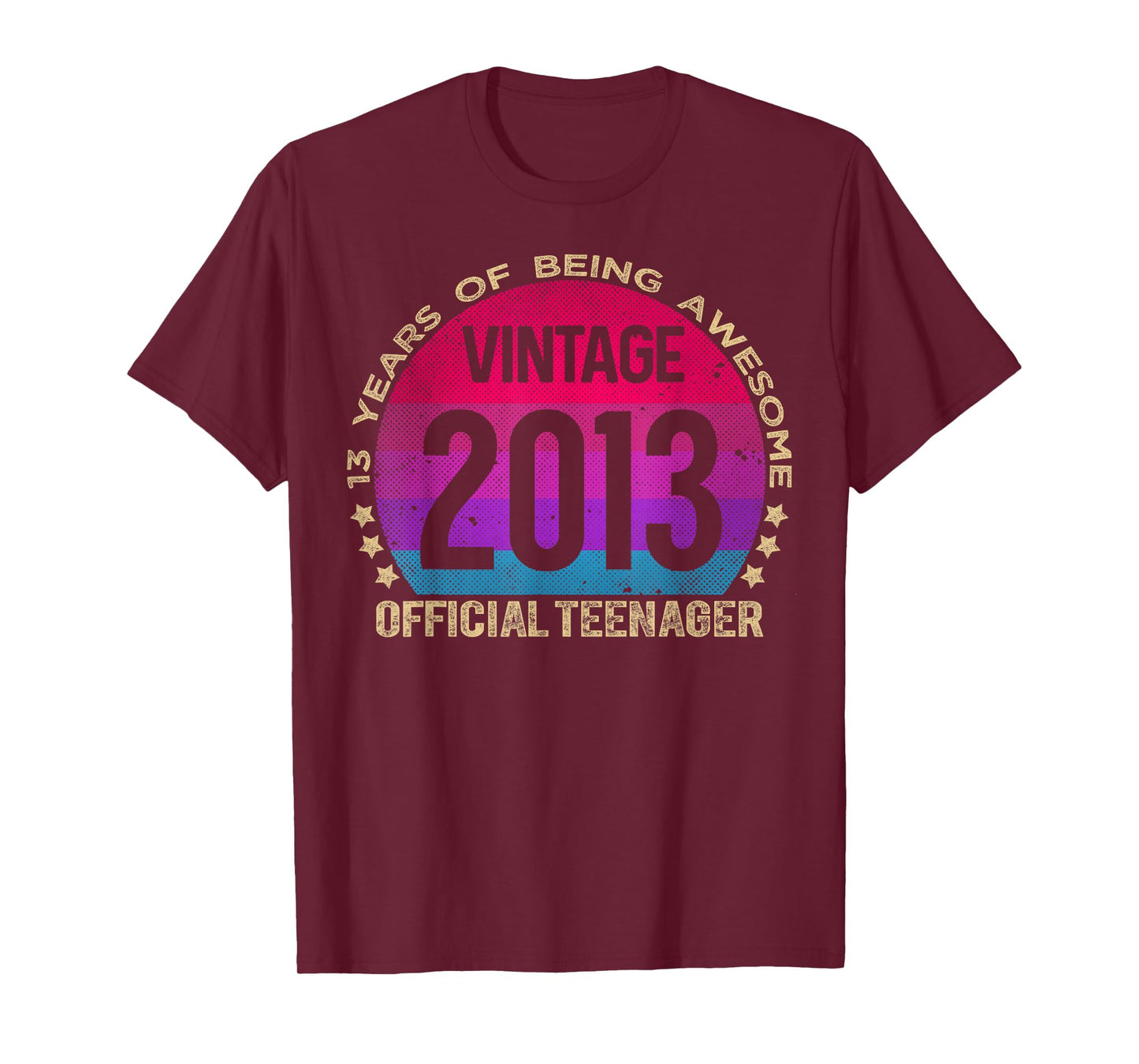 Official Teenager 13 Year Old Gifts Vintage 2013 Boys Girls T-Shirt
