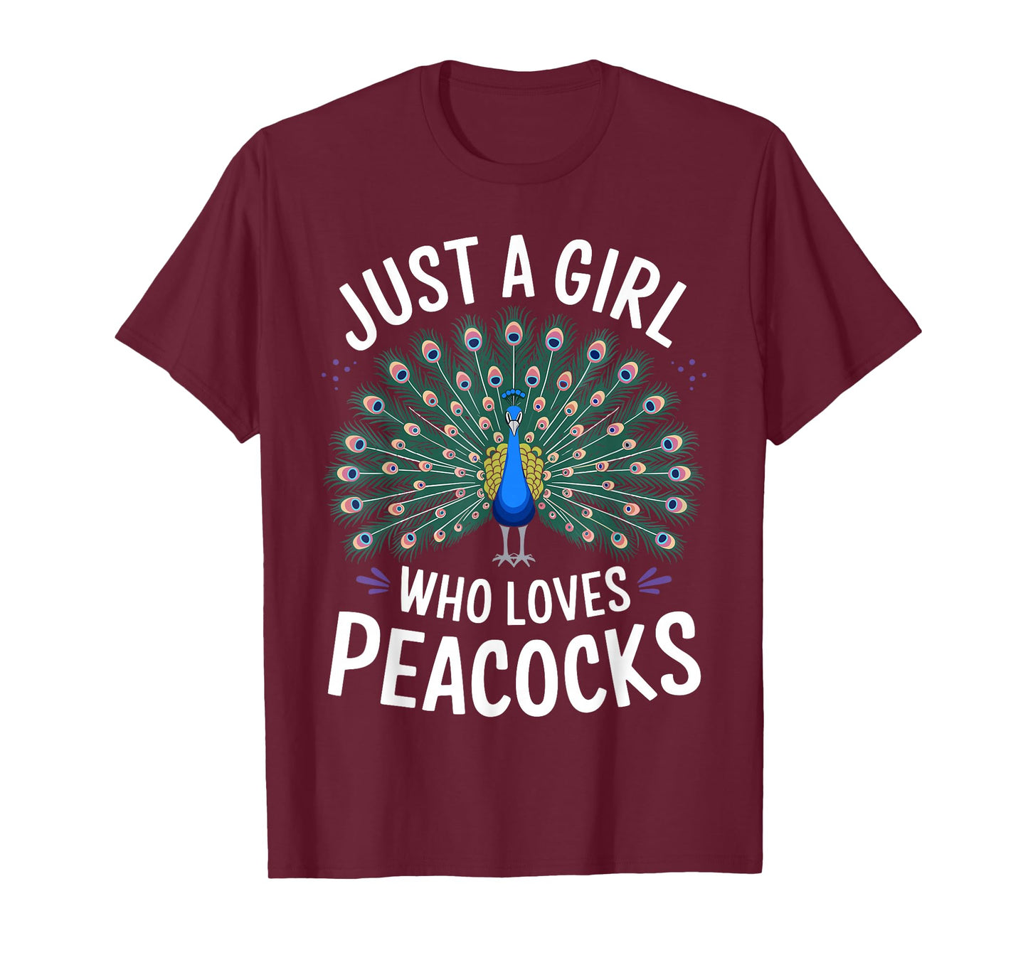 Funny Peacock Costume for Women Girls Kids Peacock Lovers T-Shirt