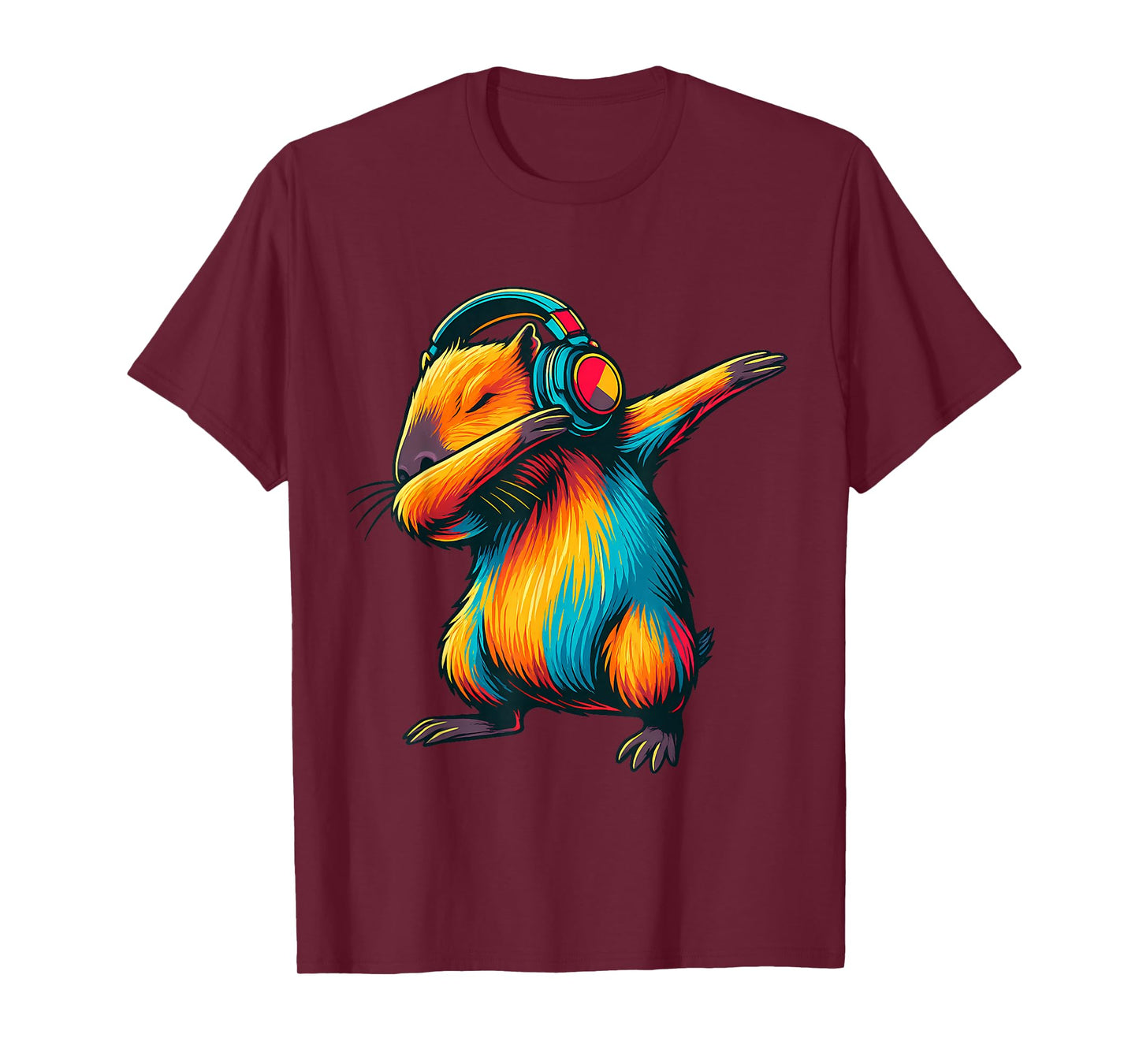 Cute Dabbing Capybara Animal Funny Video Games Capybara T-Shirt