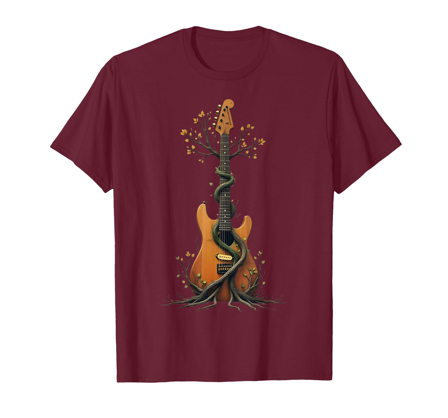 Acoustic Guitar Tree of Life Guitar Player Guitarist T-Shirt
