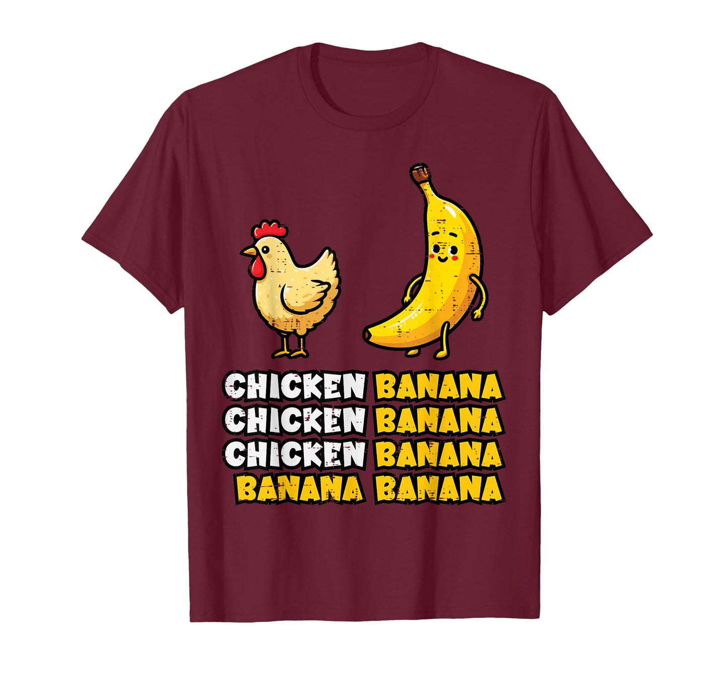 Chicken Banana Dance Funny Fruit Meme Girls Kids Women Men T-Shirt