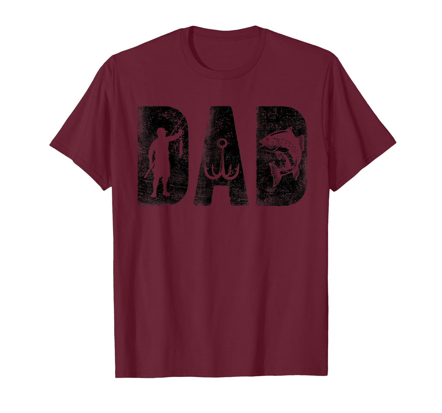 Fishing Dad Birthday Classic Bold Font Fish Daddy T-Shirt