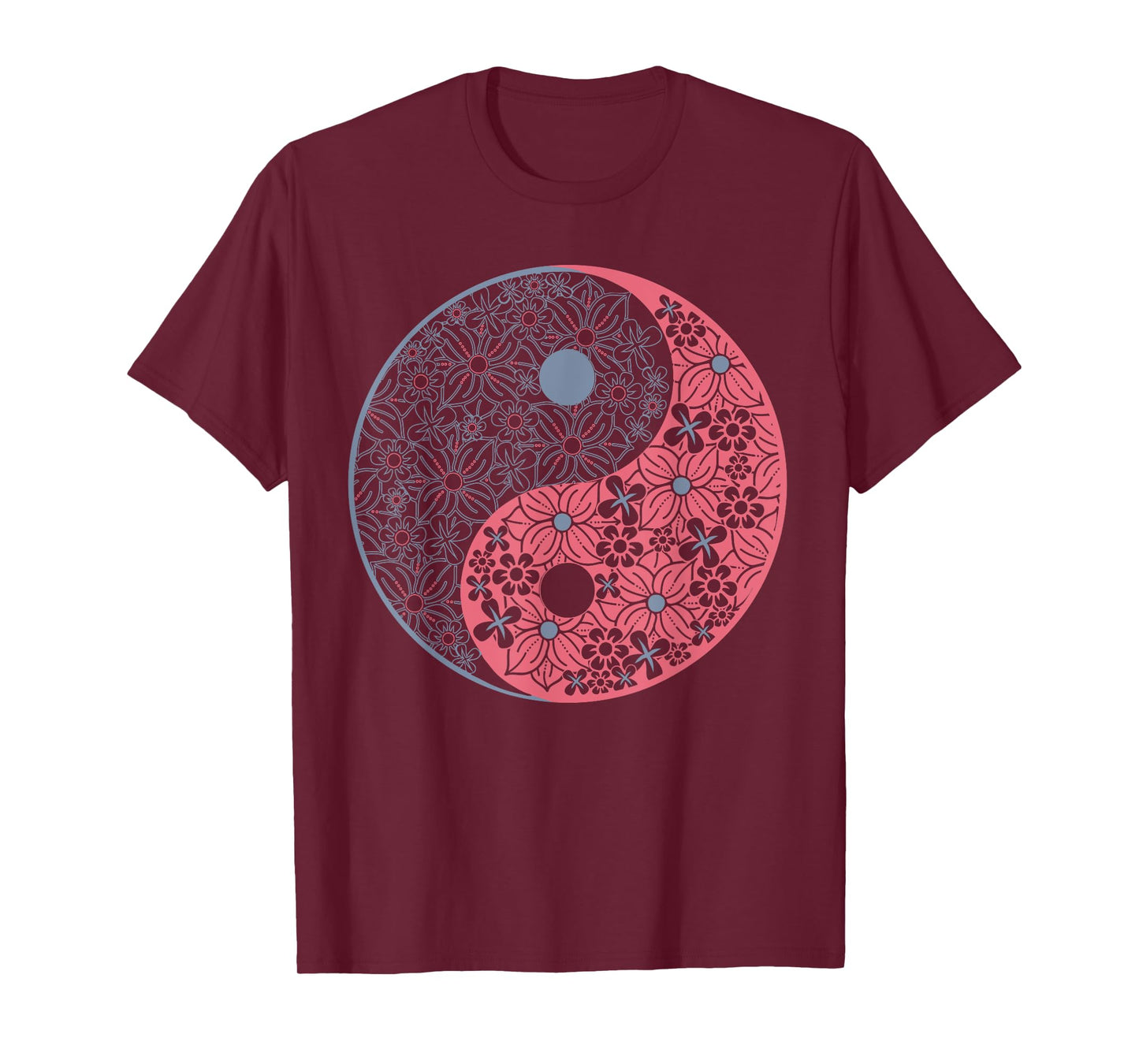 Yin Yang Floral Design - Colorful Edition T-Shirt