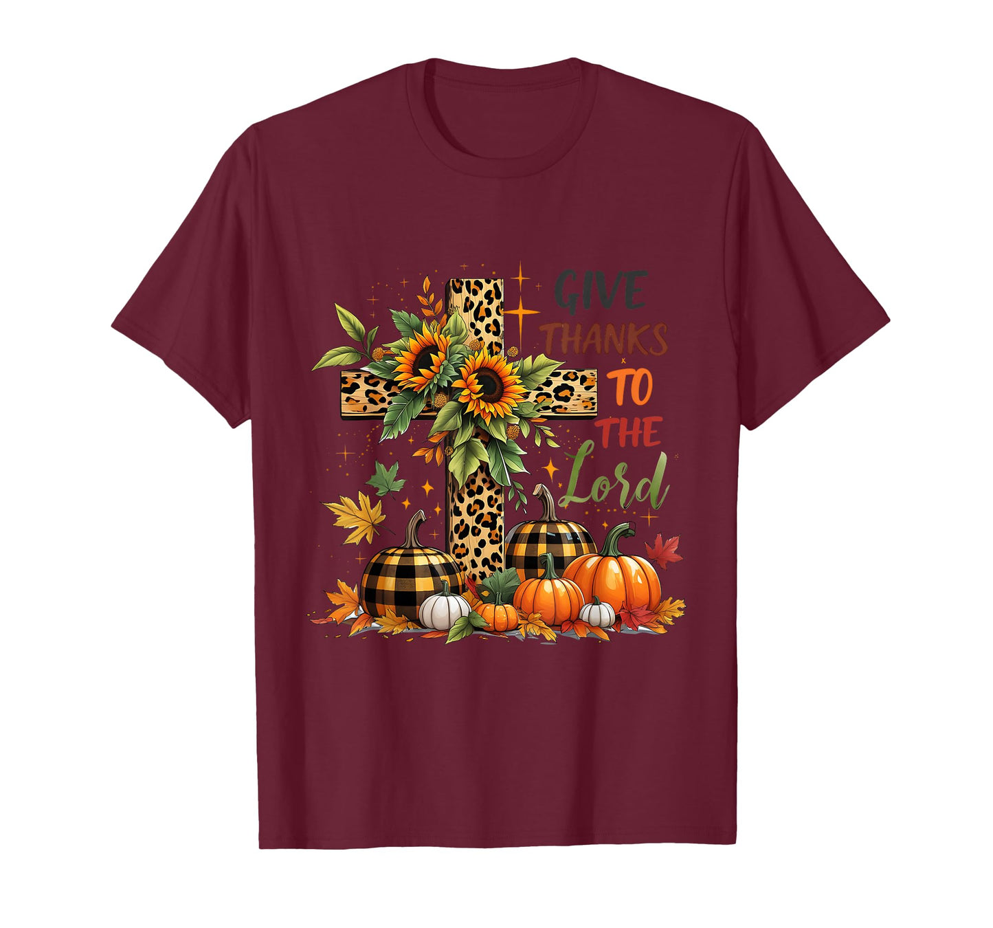 Thanksgiving Coquette Give Thanks to The Lord Fall Pumpkin T-Shirt