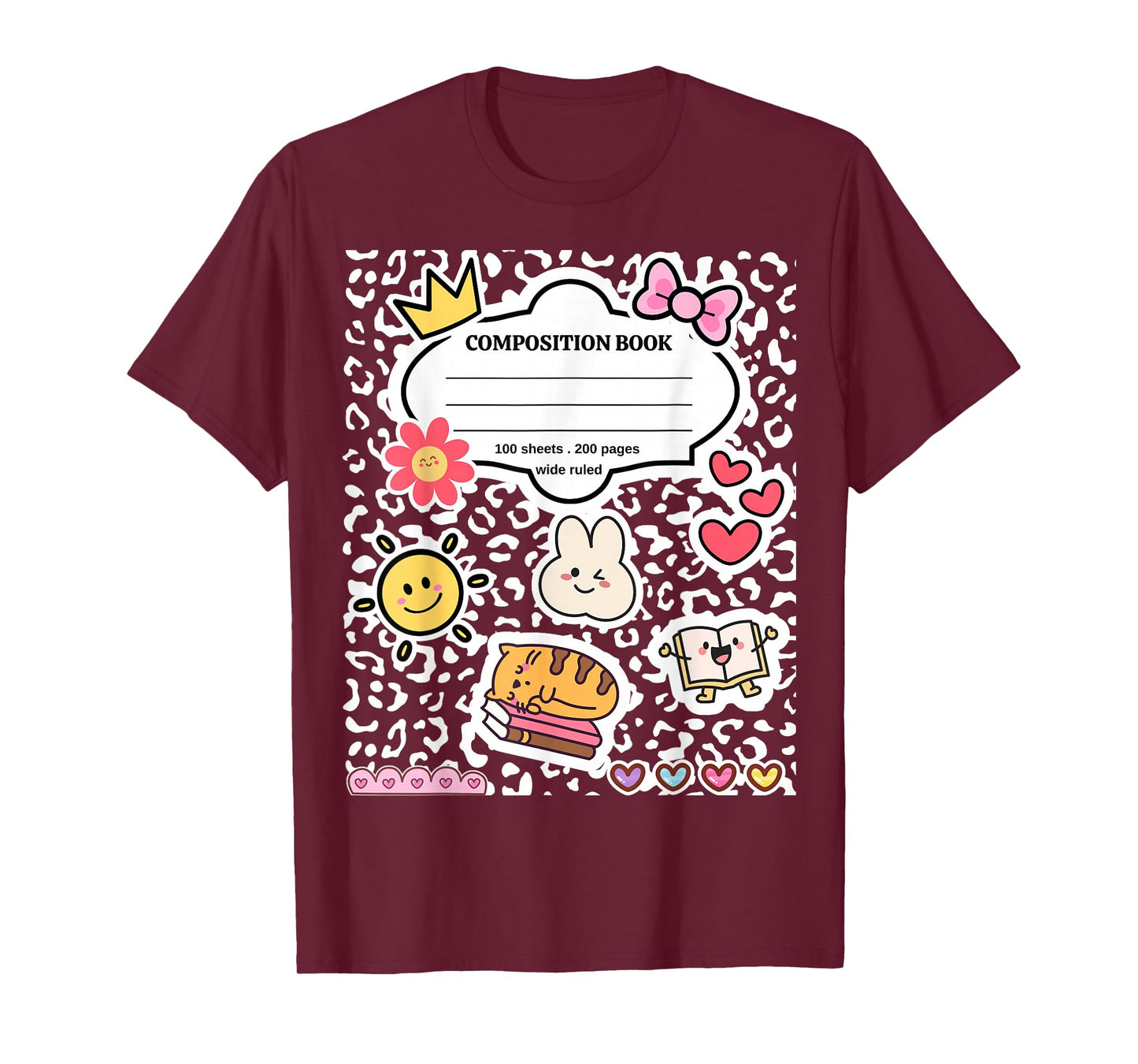 Composition Notebook Costume Matching Group Halloween School T-Shirt
