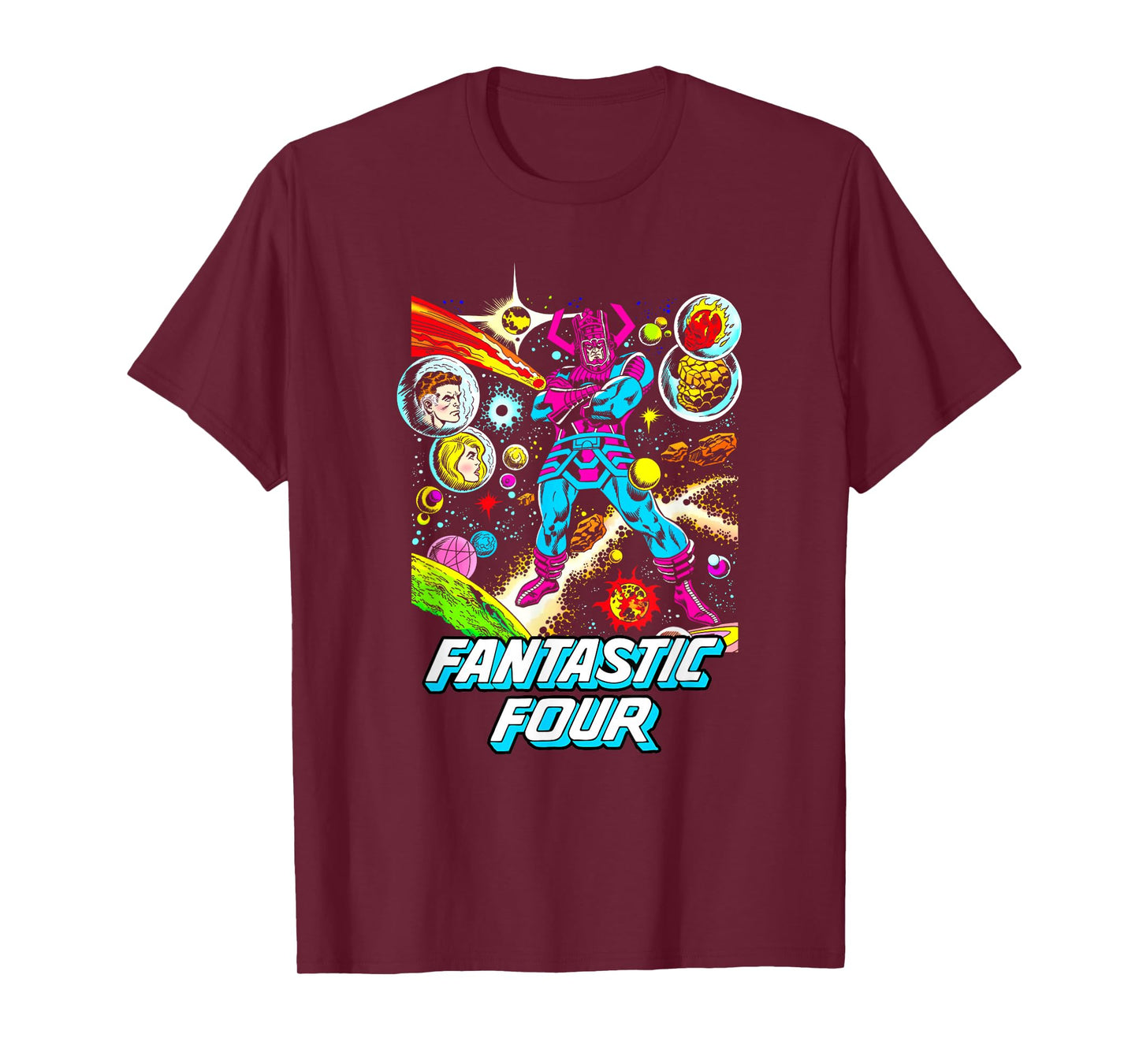 Marvel Fantastic Four Classic Galactus Comic Cover T-Shirt