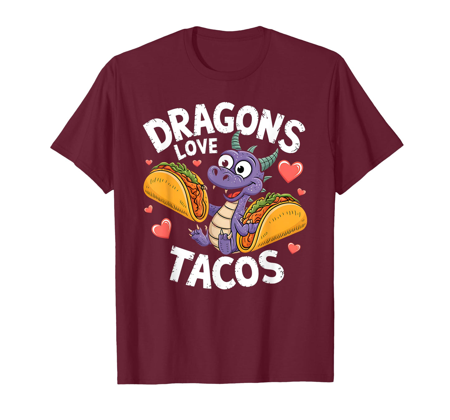 Cute Cinco De Mayo Dragons Love Tacos Mexican Food Kids Boys T-Shirt