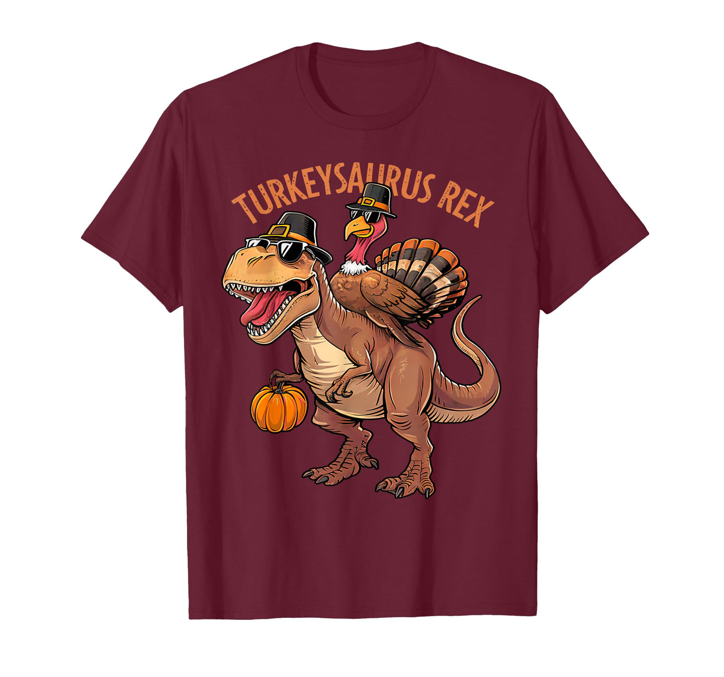 Turkey Saurus Rex Turkey Dino Thanksgiving Toddler Boys Kids T-Shirt