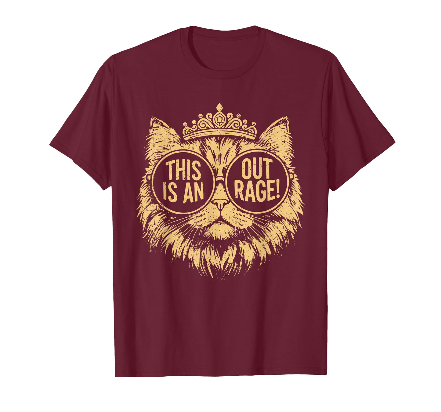 This is an Outrage Cat Meme Funny Sarcastic Quote T-Shirt