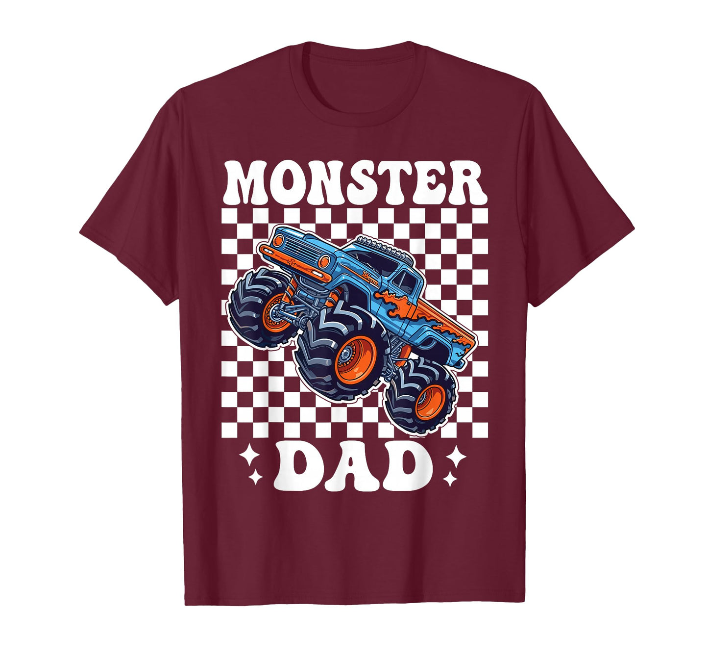 Monster Truck Dad Family Matching Monster Trucks Birthday T-Shirt
