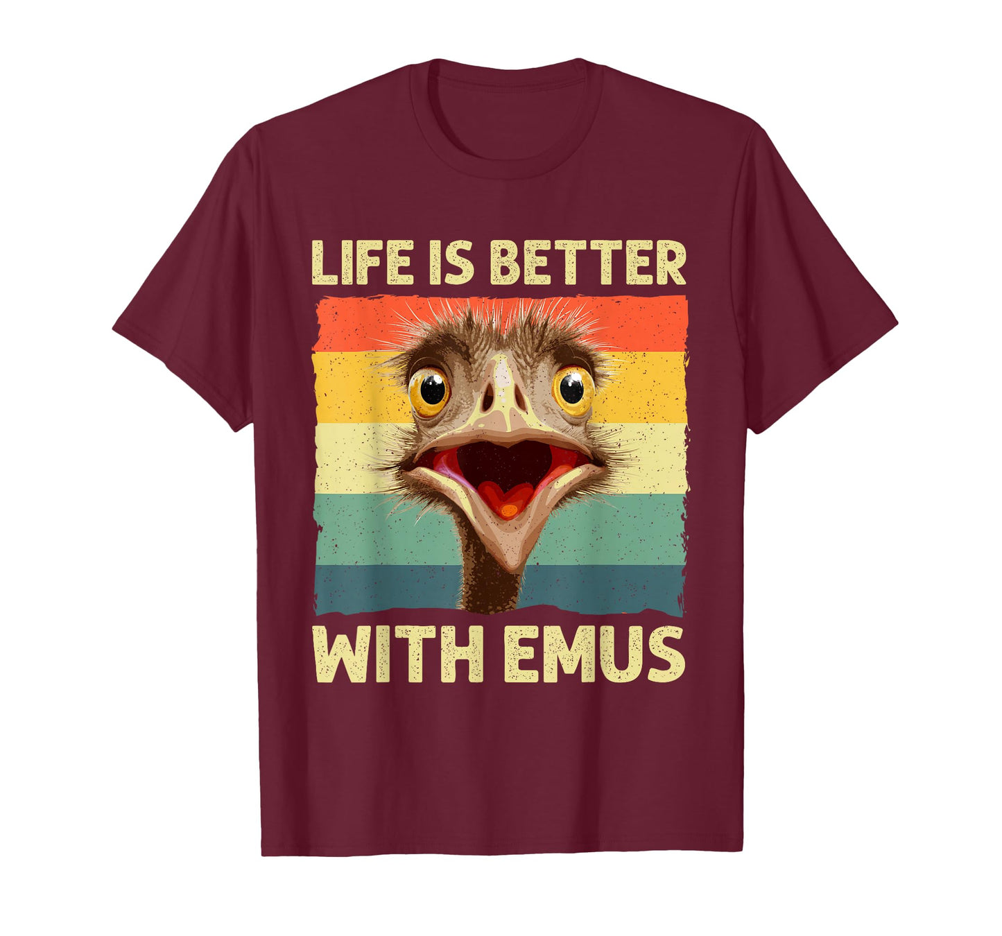 Cool Emu Art For Men Women Australia Bird Animal Emu Lover T-Shirt